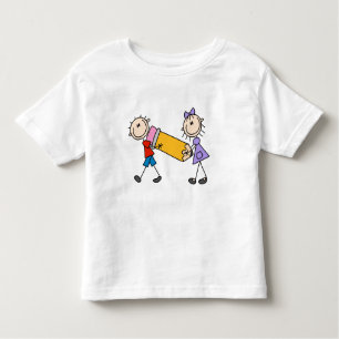 Stick Kids With Pencil Toddler T-Shirt