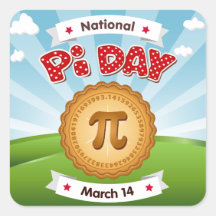 Stick Pi Day Everywhere Stickers