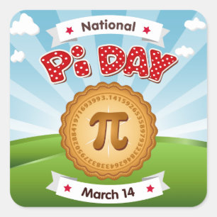 Stick Pi Day Everywhere Stickers