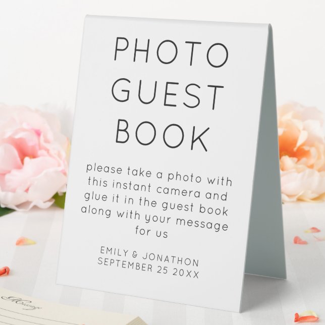 Stick Picture in Photo Guest Book Wedding Sign (In SItu (Wedding))