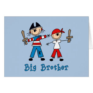 Stick Pirates Big Brother Blank Card