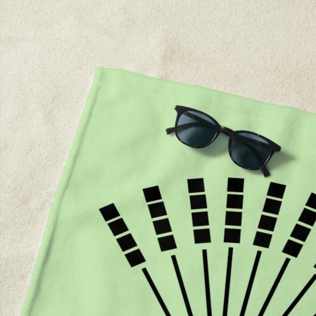 Stick Plants Beach Towel (In Situ)
