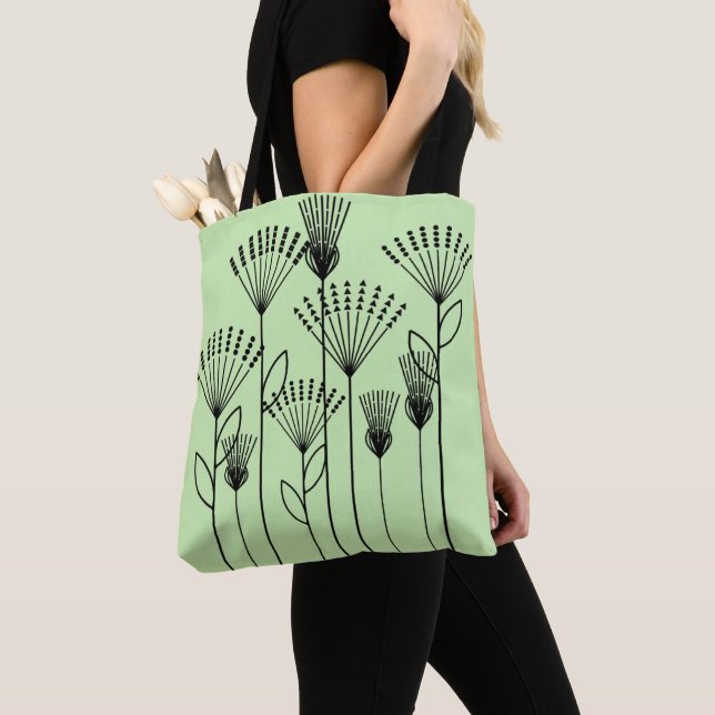 Stick Plants Tote Bag (Close Up)