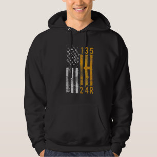 Stick Shift American Flag Muscle Car Mechanic Hoodie
