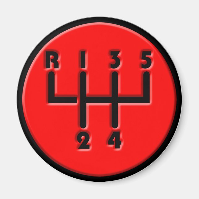 STICK SHIFT MAGNET (Front)