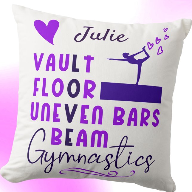 Stick the Landing 🏅 Love Gymnastics   Cushion (Creator Uploaded)