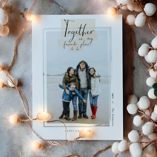 Stick Together Holiday Photo Card (Creator Uploaded)