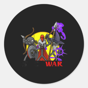 Stick War - Atreyos, Magikill And Archidon In The Classic Round Sticker