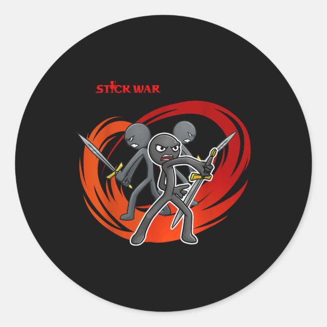 Stick War - Sword Wrath  Classic Round Sticker (Front)