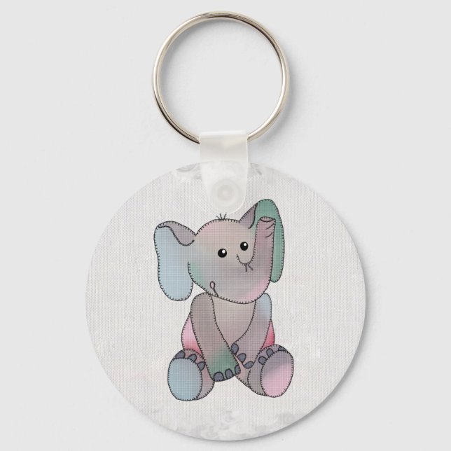 Stickbild Elefant Key Ring (Front)