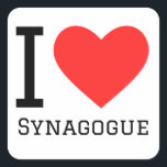 Sticker<br><div class="desc">I love synagogue ,  for judaism lover</div>