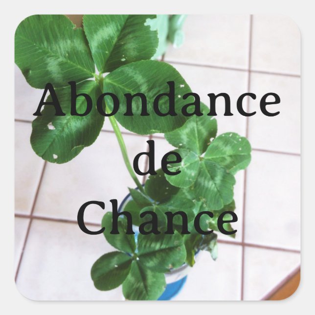 Sticker - Abundance of chance (Front)