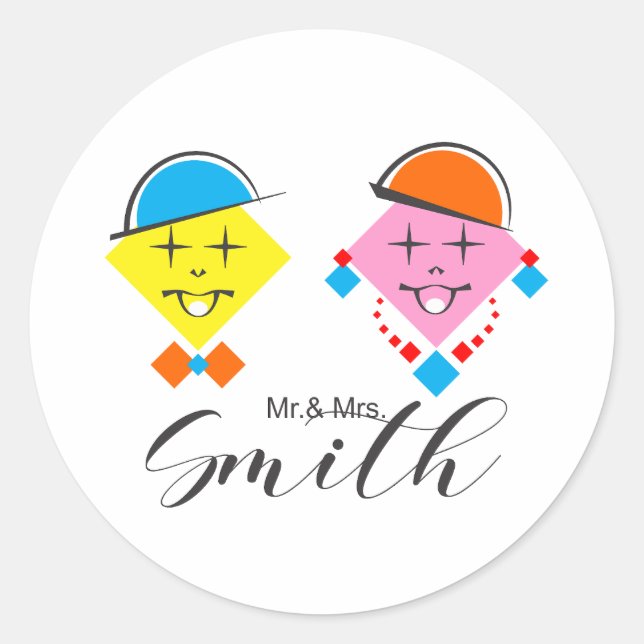 Sticker / Adesivo Mr. & Mrs. Smith (Front)