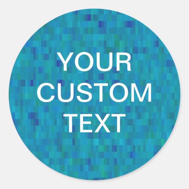 Sticker aqua tiles modern pattern (Front)