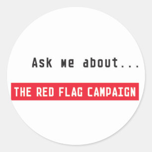 Sticker-Ask Me Classic Round Sticker