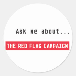 Sticker-Ask Me Classic Round Sticker