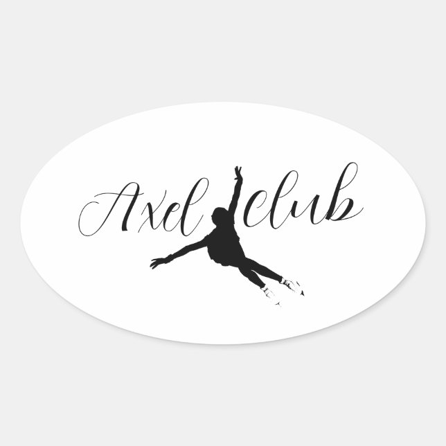 Sticker "Axel club" figure skating (Front)