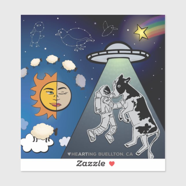 Sticker - Beaming Up (Sheet)