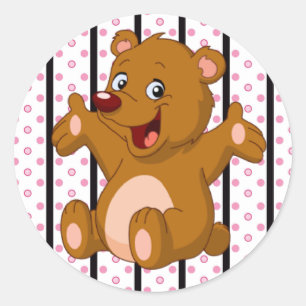 Sticker/Bear Classic Round Sticker