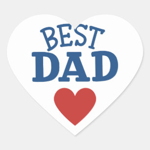 Sticker Best Dad with a heart
