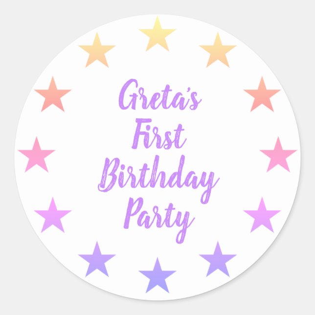 Sticker birthday party (Front)