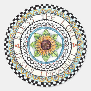 Sticker Bless the Lord Round