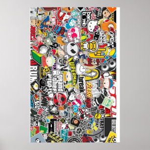 Sticker Bomb Poster