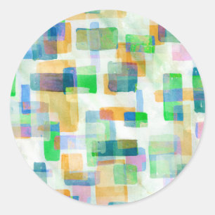 Sticker Building Blocks Pink Seafoam