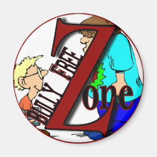 sticker-bully free zone-boyz magnet
