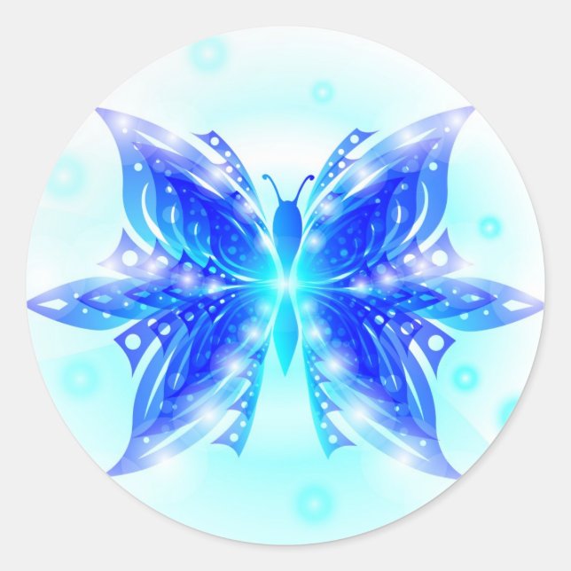 Sticker Butterfly Abstract (Front)
