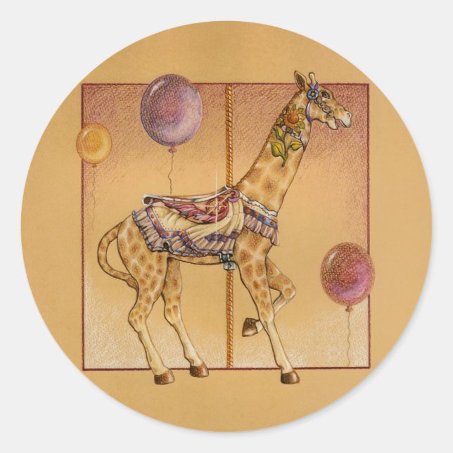 Sticker - Carousel Giraffe (Front)