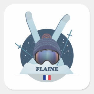 Sticker Carré Flaine Ski Resort