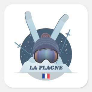 Sticker Carré La Plagne Ski resort