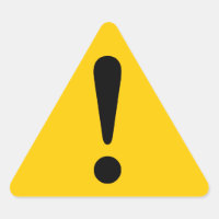 Sticker Caution Sticker Exclamation Equipment Work