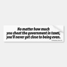 Sticker: Cheat in taxes