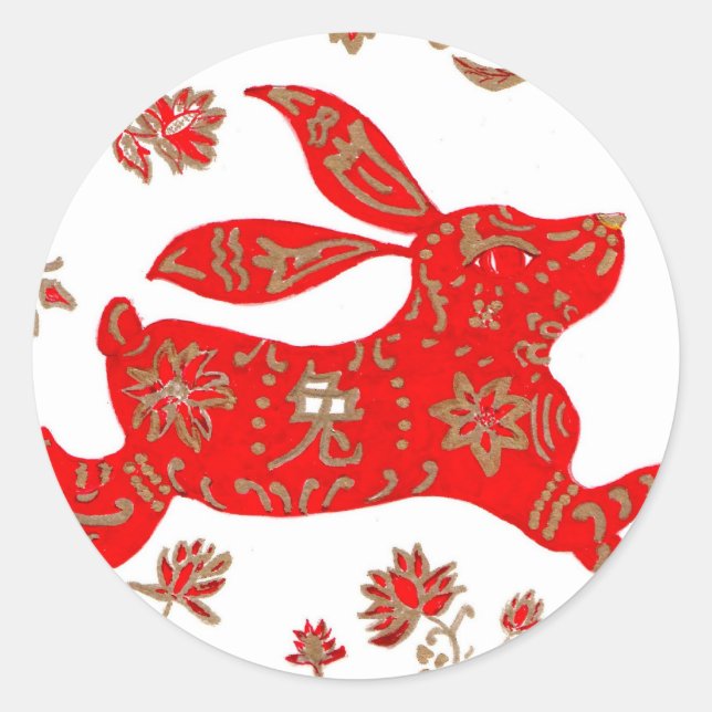 Sticker Chinese New Year of the Rabbit 2011 (Front)