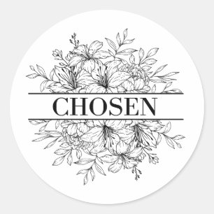 Sticker Chosen Faith Christianity Believe
