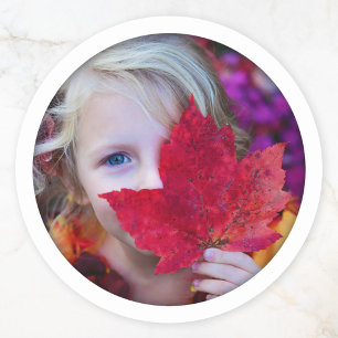 Sticker Circle Photo Template Shadow