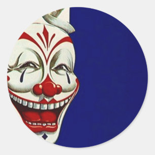 Sticker Clown Painted Face Fun Happy Expression Pa