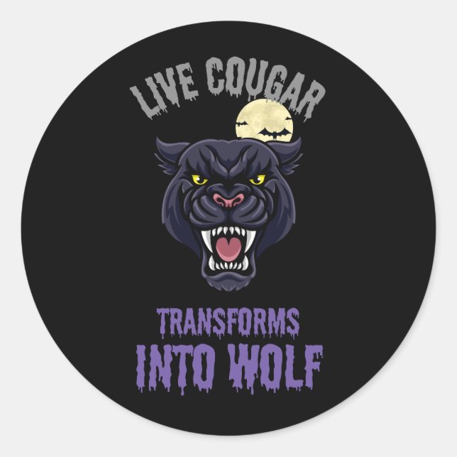 sticker cougar live  (Front)