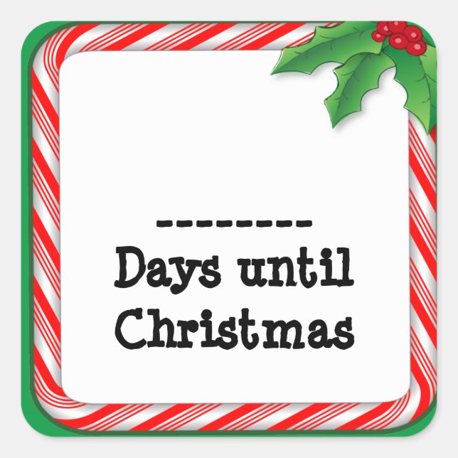 Sticker - Count the Days Until Christmas (Front)
