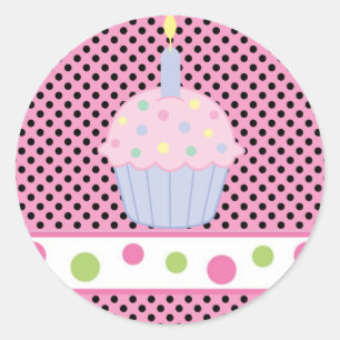 Sticker/Cupcake Classic Round Sticker