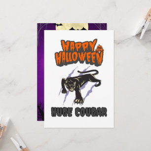sticker custom cougar invitation