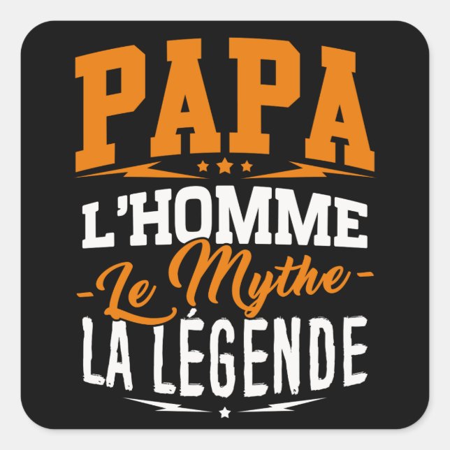 Sticker Dad, Man, Myth, Legend (Front)