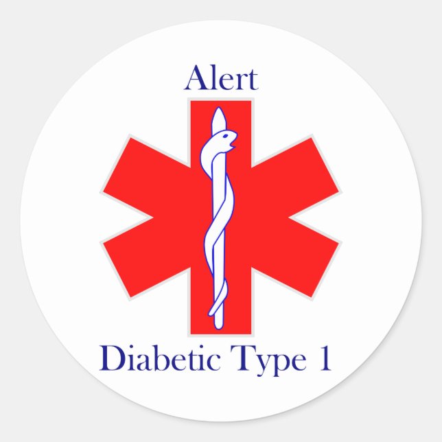 Sticker Diabetic Type 1 (Front)