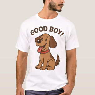 Sticker Dog 🐶 Cute Cartoon Pup with Fun Vibes T-Shirt