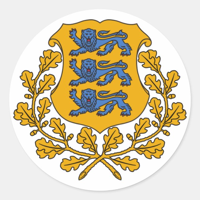 Sticker - Estonian Crest/Eesti Vapp (Front)