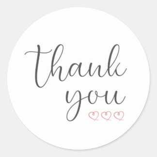 Sticker / Etiquette autocollante Thank You