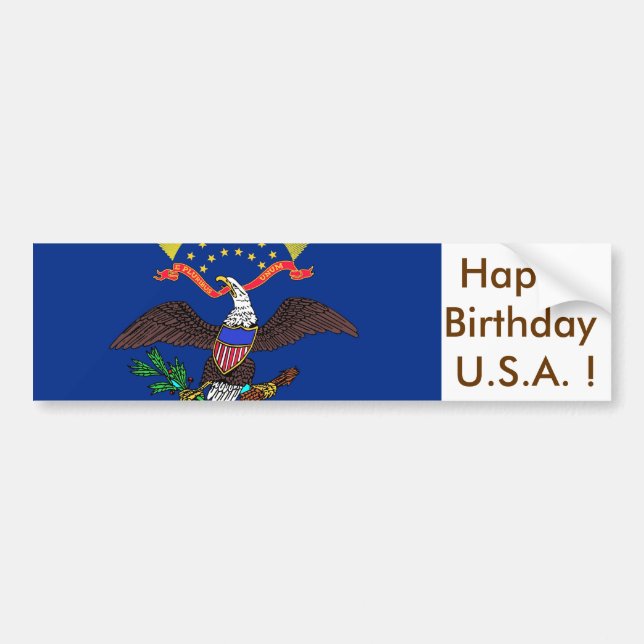 Sticker Flag of North Dakota (Front)