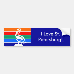 Sticker Flag of St. Petersburg, Florida